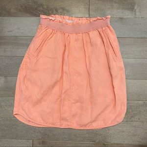 Aritzia Wilfred Linen Coral Skirt